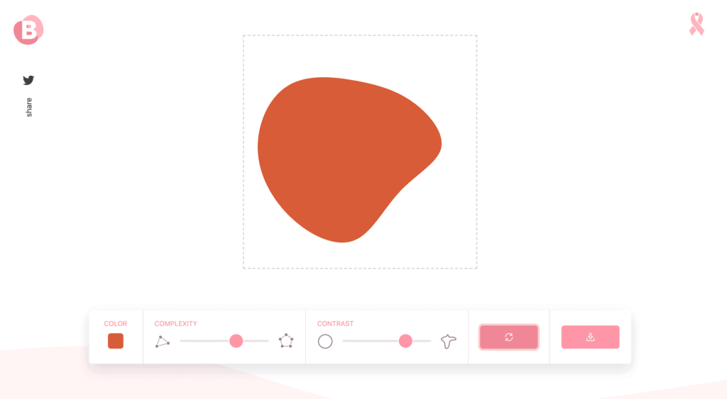 Create SVG blobs for free with Blobmaker.app